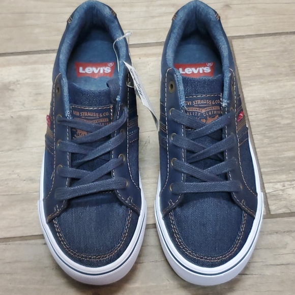 blue denim tennis shoes